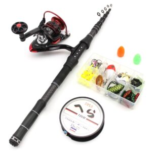 2.1Miluya Rod Set Ultra Short Telescopic Fishing Rod Spinning Reel Combo Amazon FBA Overseas Warehouse Fishing Gear