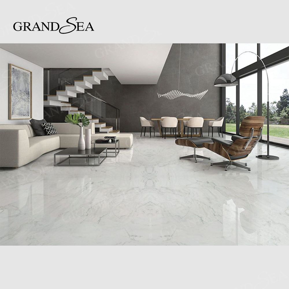 Custom 800x800 Luxury Marble Look Glazed Tile Design Carreaux De Maison Sol Non-slip Wear Resistant Matte Textured Tile - 图片 3