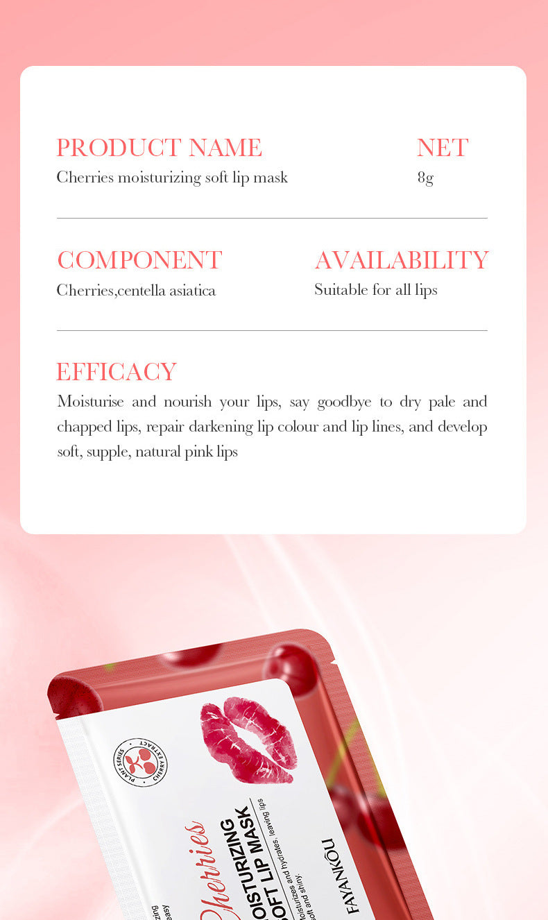 Plant and Fruit Lip Mask Series FAYANKOU Moisturizing Anti-Chap Hydrating Lip Patches Cross-Border Wholesale - 图片 14