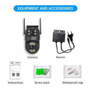 V380Surveillance Camera Wholesale Outdoor360Rotating camera binocular high-definition surveillance camera