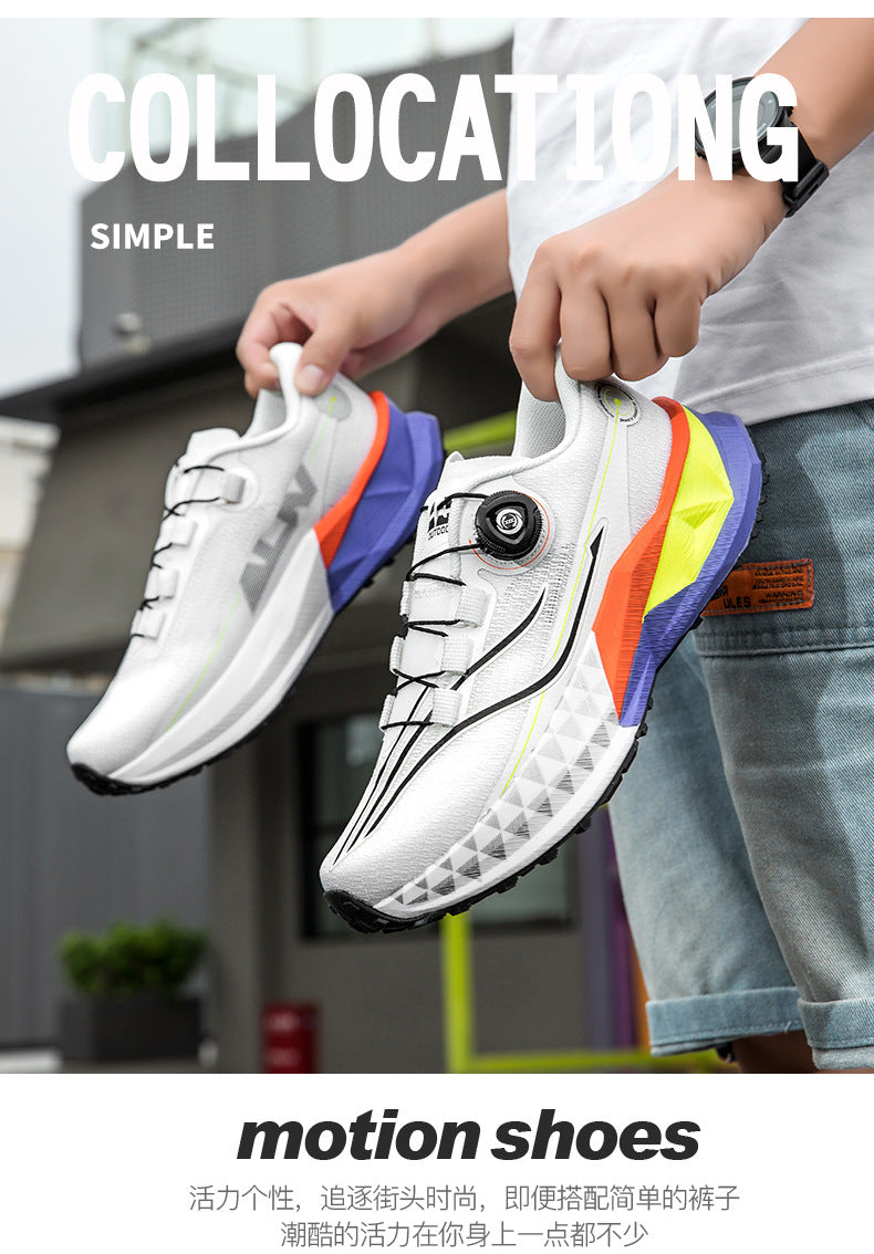 Full Palm Carbon Plate Sports Running Shoes Double Layer Popcorn Outdoor Trail Running Shoes Marathon Men's and Women's Shoes - 图片 23