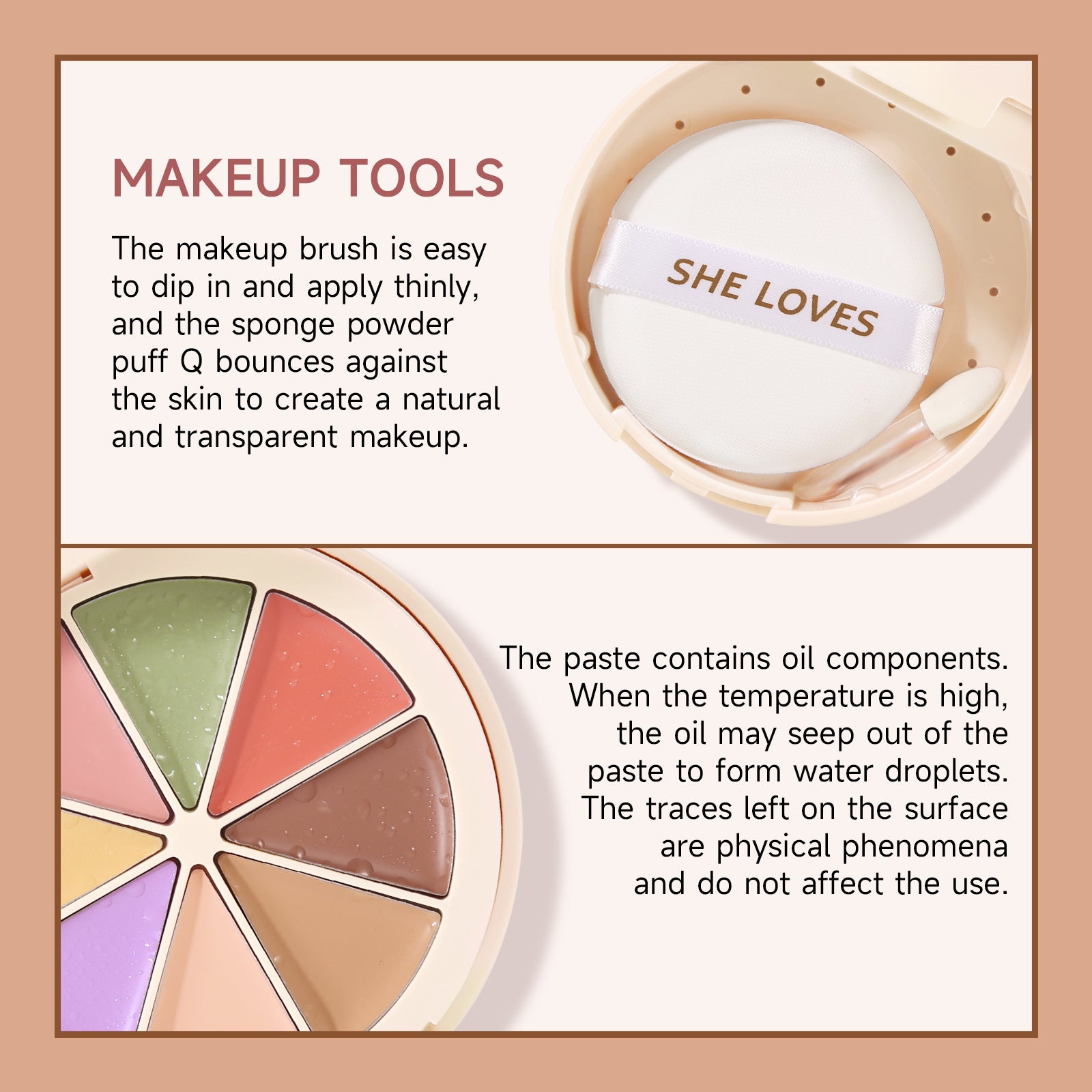 Exclusive Supply sheloves Concealer Cover Acne Marks, Spots, Dark Circles, Contouring Foundation Cream Concealer Palette - 图片 22
