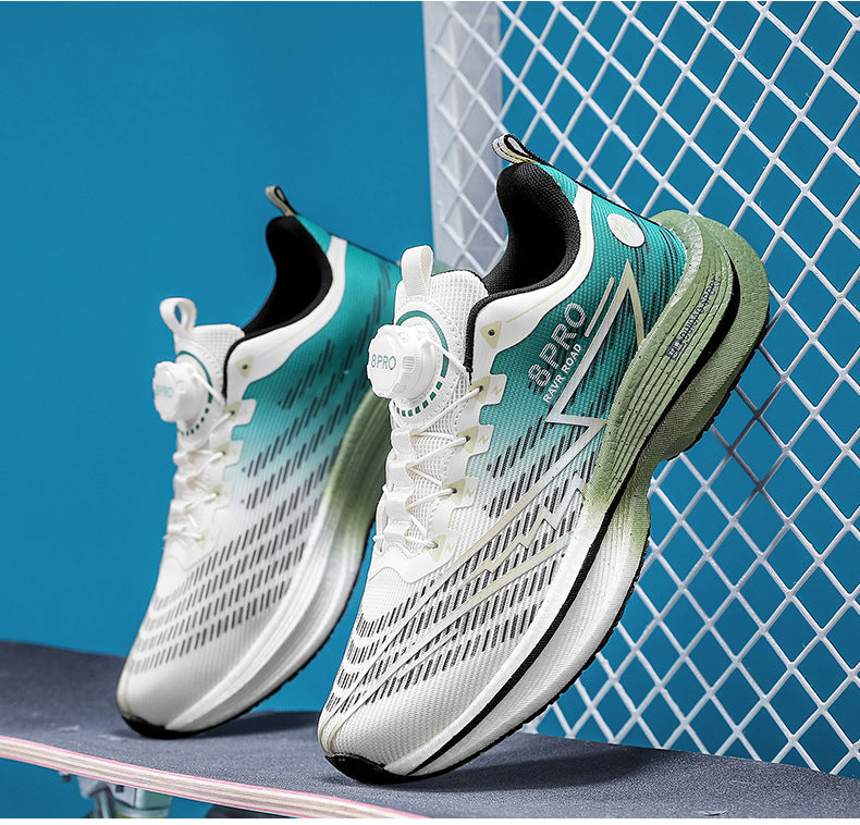 2025New8pro Full Palm Carbon Plate Racing Shock Absorption Running Shoes Men and Women Couples Rotating Buckle Youth Shoes Sports - 图片 34