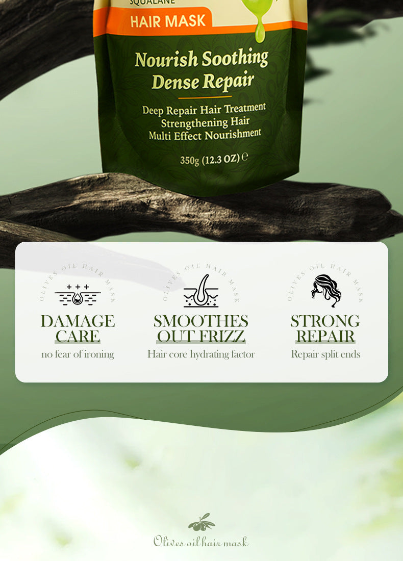 Olive Oil Hair Mask350g SADOER Repair and Improve Frizz Bagged Hair Mask Cross-Border Wholesale - 图片 13
