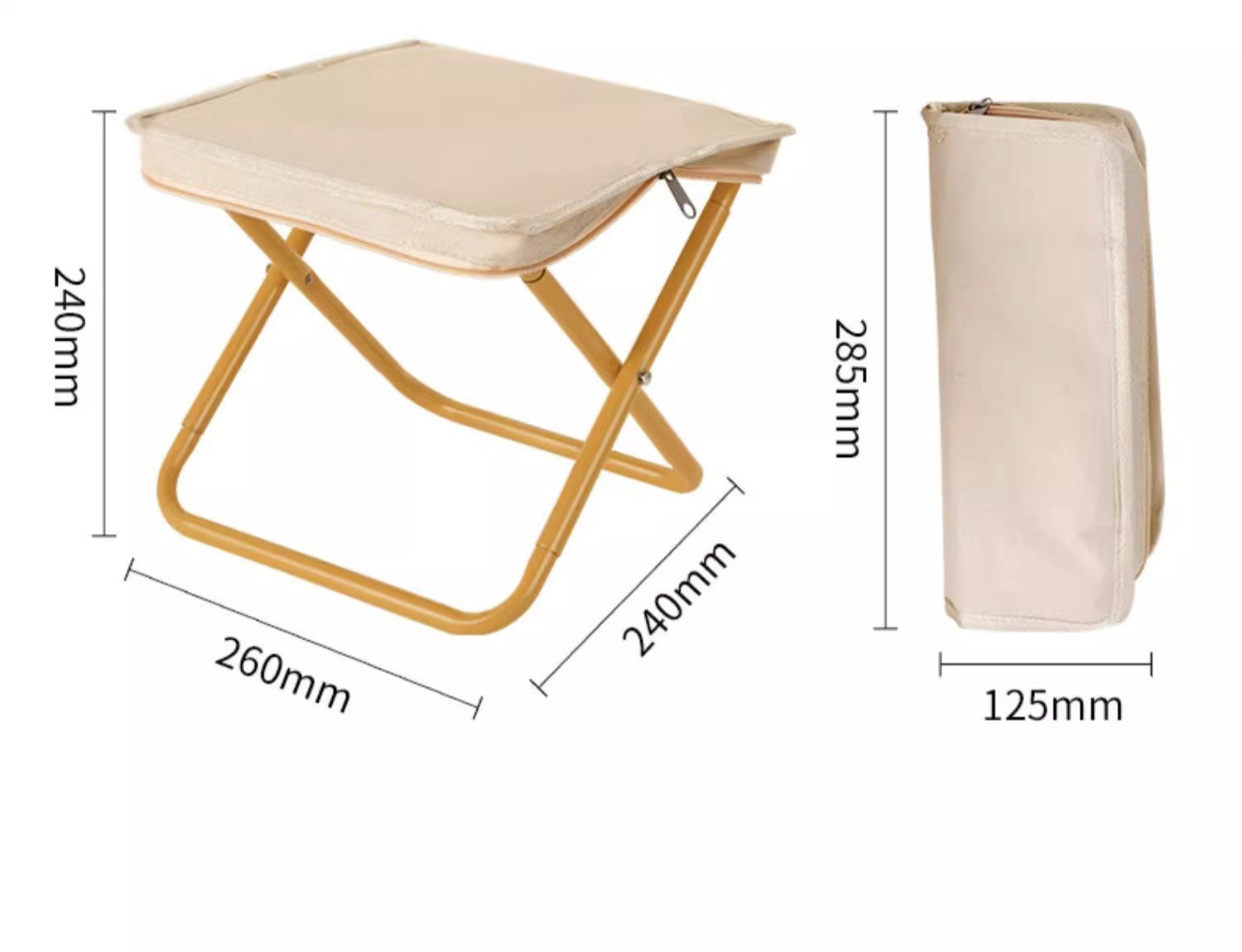 Outdoor Folding Stool Portable Handle Bag Fishing Stool Small Folding Chair Camping Full Folding Chair Foldable - 图片 24