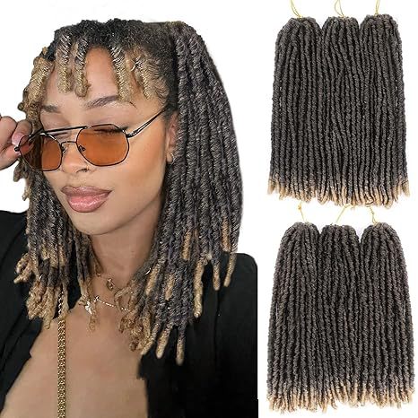 Europe and america cross border TEMU African Synthetic Hair Straight Gypsy Wig Hollow Braid straight Faux Locs - 图片 9