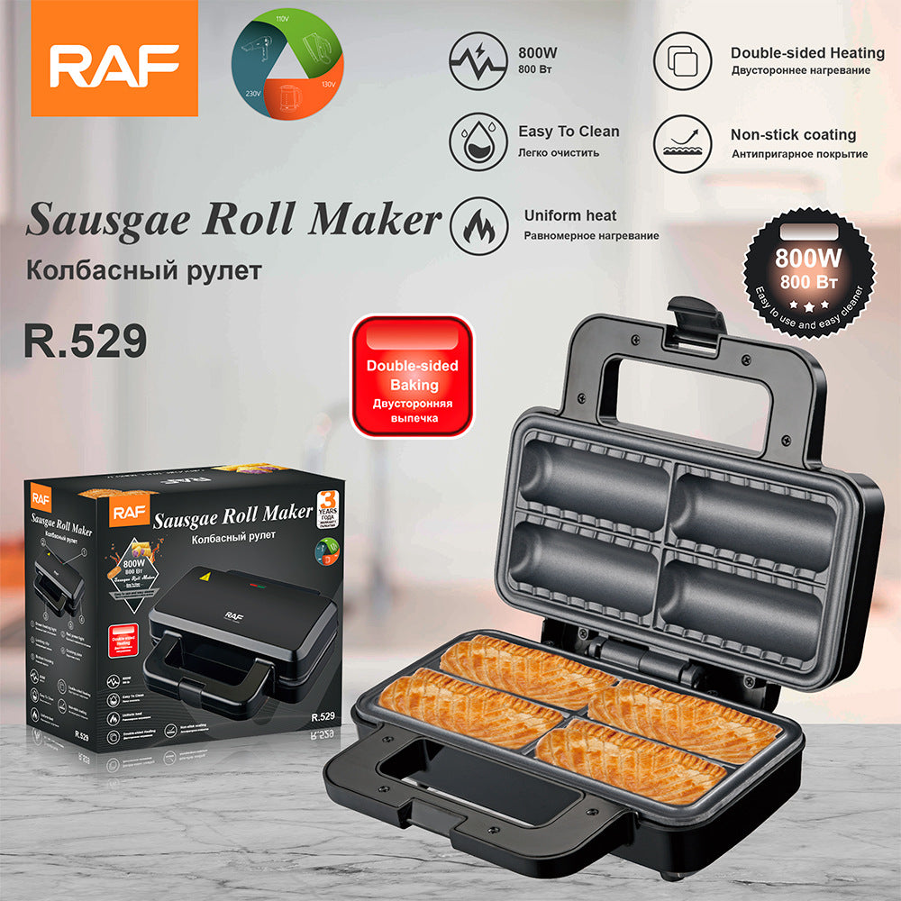 RAF European Standard Household Hot Dog Machine Sausage Grill Breakfast Sausage Maker Ham Sausage Maker Grilling Machine R.529 - 图片 13
