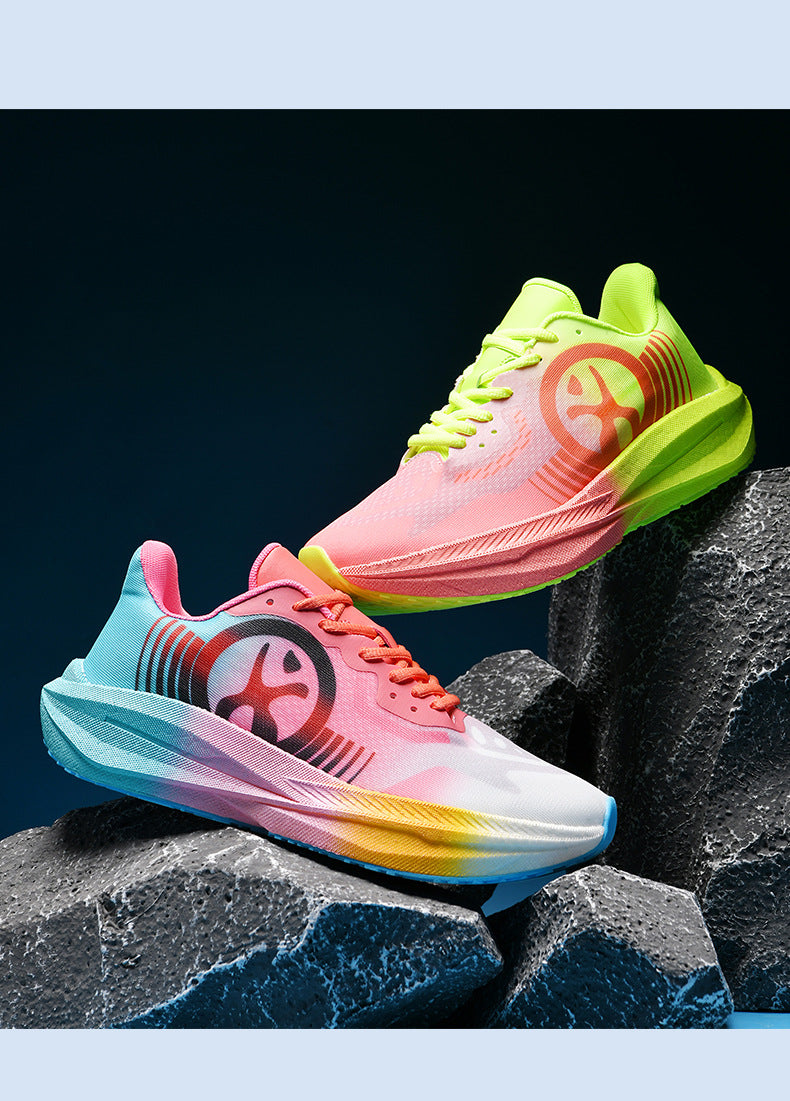 Massk New2025Carbon Plate Popcorn Bottom Running Shoes Men's Marathon Children's Sports Shoes Training Shoes - 图片 24