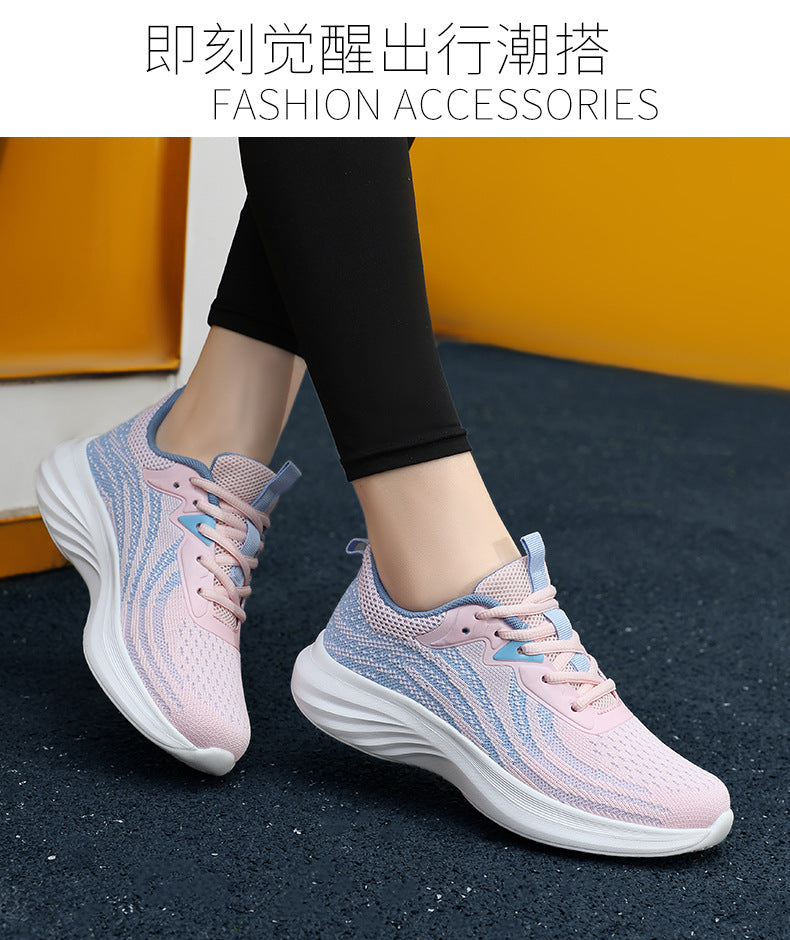 Plus Size Women's Shoes Mesh Breathable Sports Shoes Casual Shoes Lightweight Student Running Shoes Soft Sole Travel Shoes - 图片 22