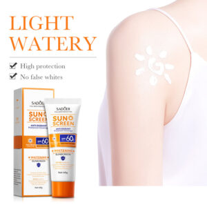 SPF60+Sunscreen40g SADOER Isolation UV Protection Sunscreen Lotion  Wholesale