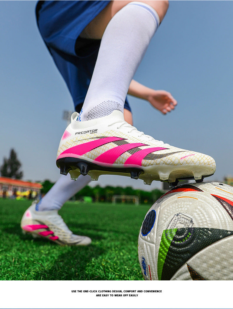 2025New Football Shoes for Men and Women, Youth Students, Fashionable and Comfortable, Long Spikes, Low-top, Factory Direct Sale - 图片 21