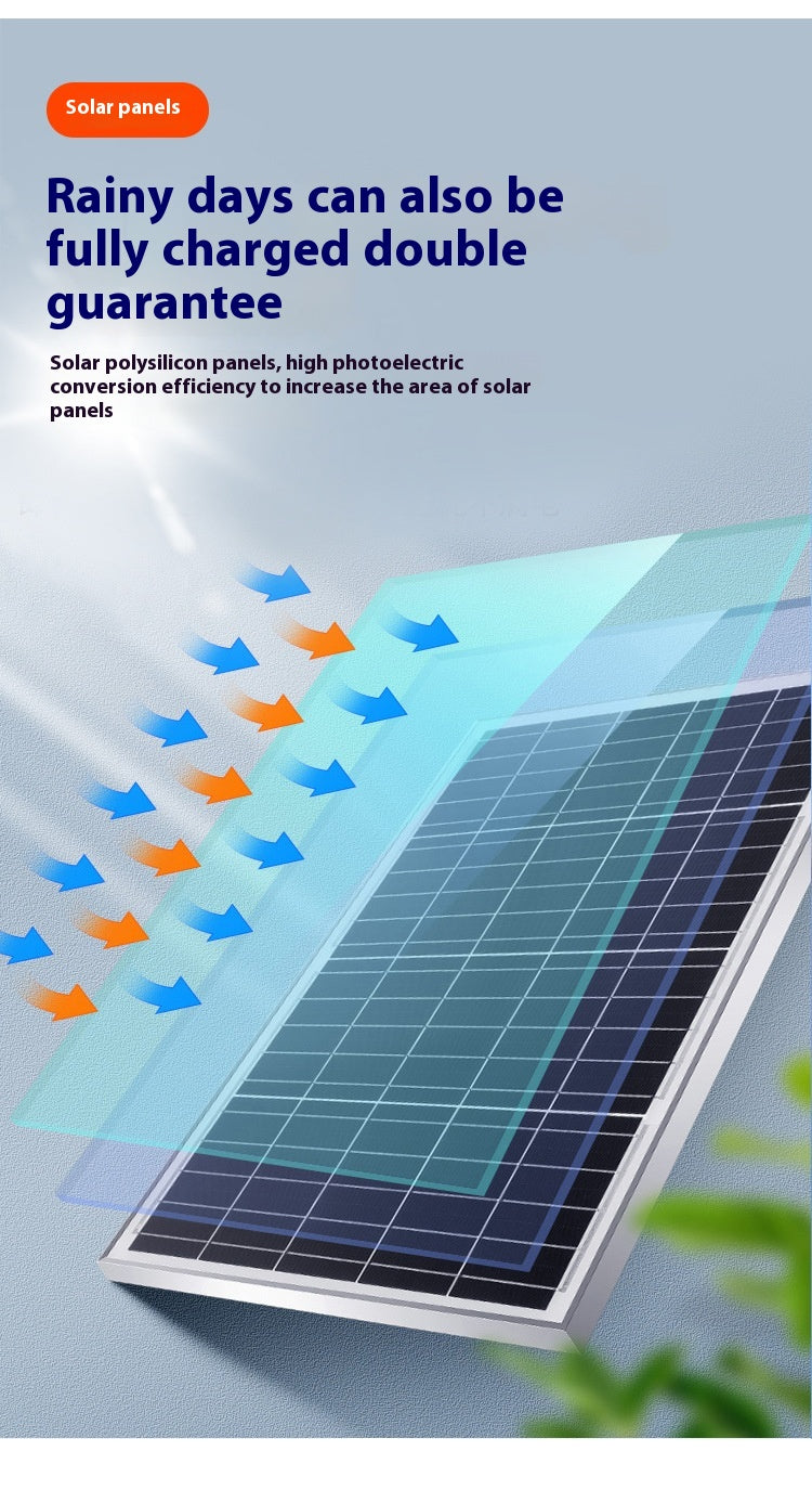 Super Bright New Rural Household LED Street Light Indoor/Outdoor IP65 Flood Light Waterproof Iron ABS for Roads Solar Panels - 图片 31