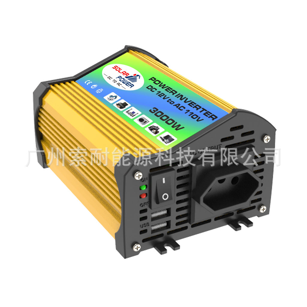 300W Vehicle Inverter12V Turn110V220V Double USB Platform car power inverter - 图片 13