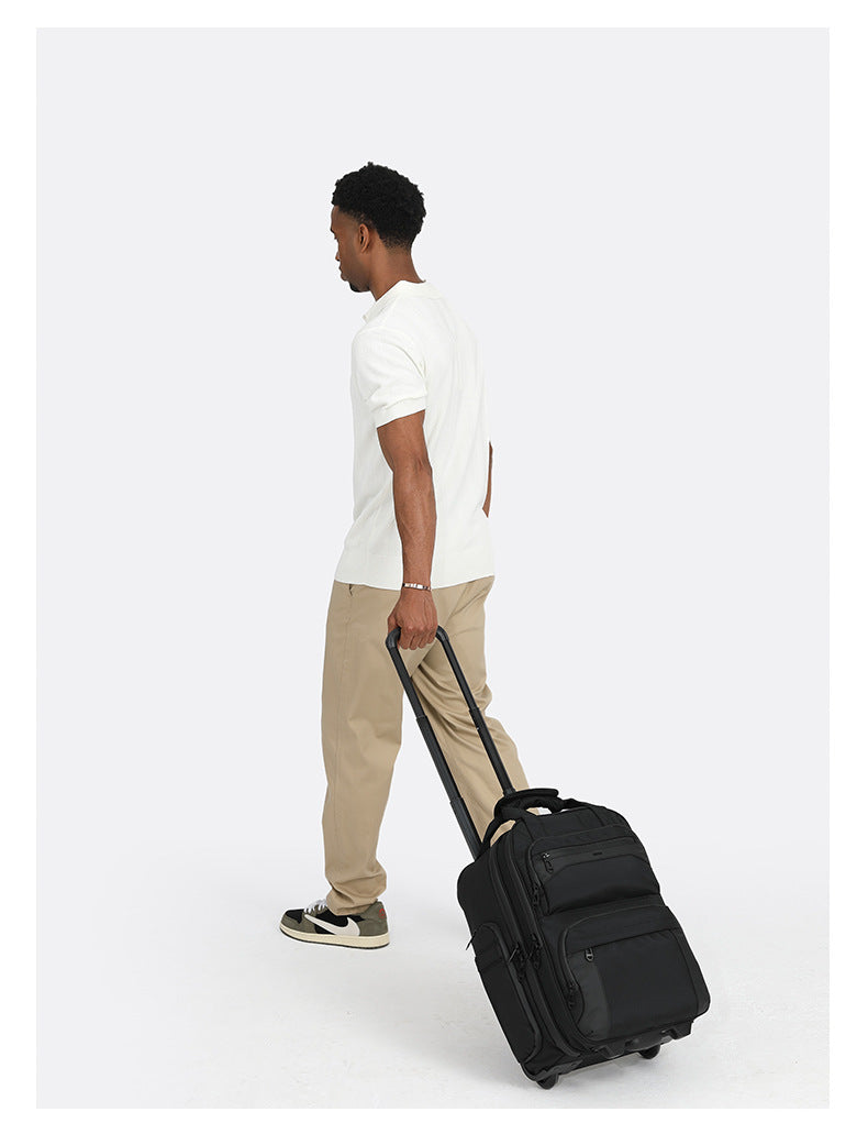Trolley Travel Bag Business Boarding Bag Large Capacity Waterproof Oxford Cloth Multifunctional Handheld Wheeled Travel Bag - 图片 6