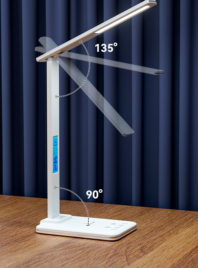 Amazon led Eye Protection Desk Lamp Study Bright Desktop Foldable15W Wireless Charging Touch Student Reading Bedside Lamp - 图片 26