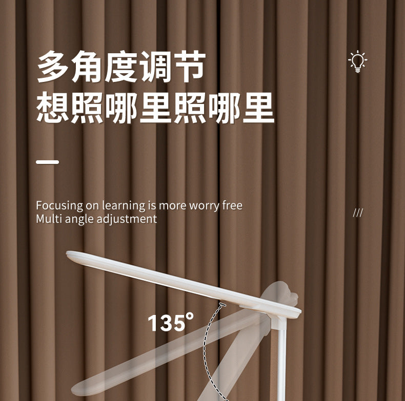 Study-Specific Eye Protection Desk Lamp with Smart Wireless Charging and Foldable Night Light for Dormitory LED Student Reading Gift Lamp - 图片 21