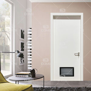 Good Quality Waterproof Wooden Door for Apartment Interior Door Frame Laminated Flush Door With Louver