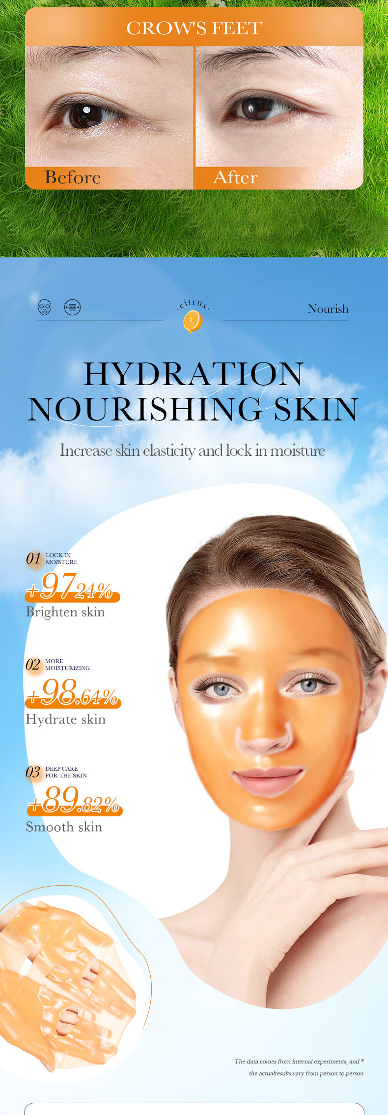 Facial Mask25g SADOER Aloe Vera VC Moisturizing and Rejuvenating Face Mask Sheet Pack for Cross-Border Wholesale - 图片 21