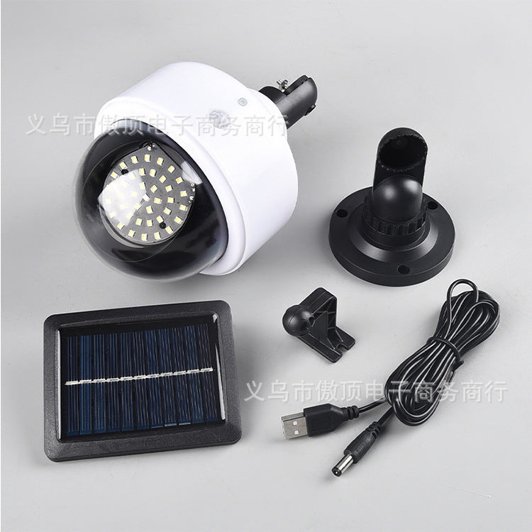 Simulated Surveillance Light Solar Garden Light Fake Camera Street Light Human Body Sensor Wall Light Split-Type Garden Light - 图片 26