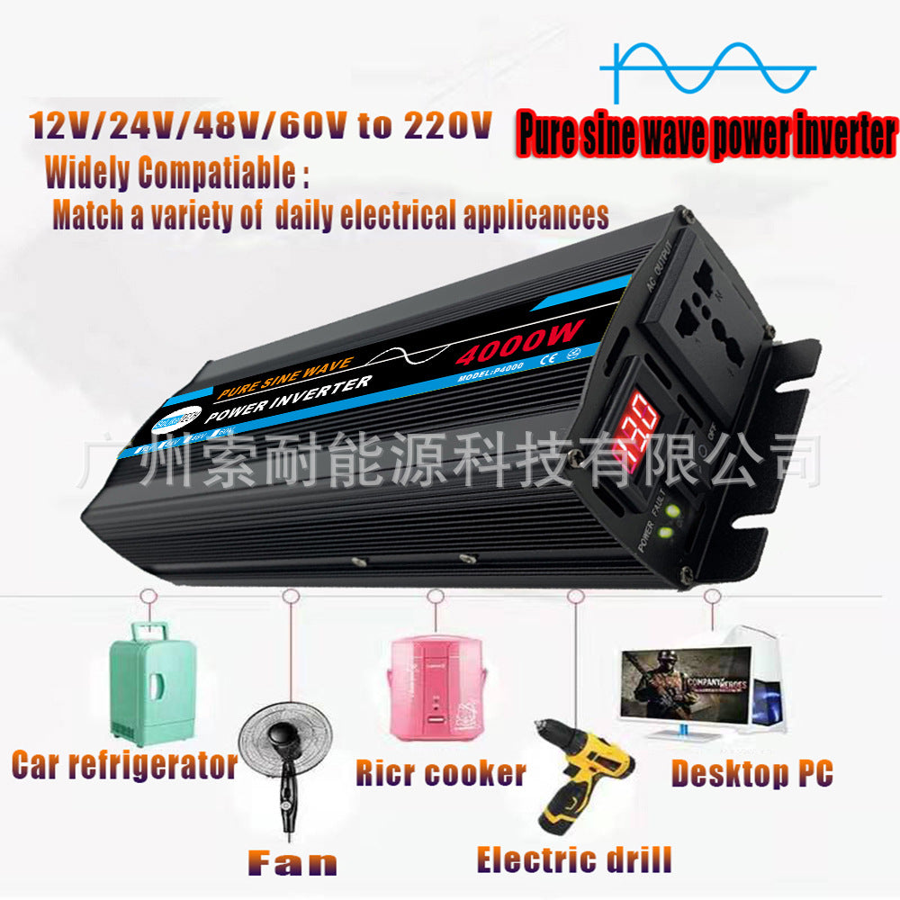 Automotive Pure Sine Wave Inverter500W Car Adapter Converter12V24V48V60V Turn110V220V - 图片 18