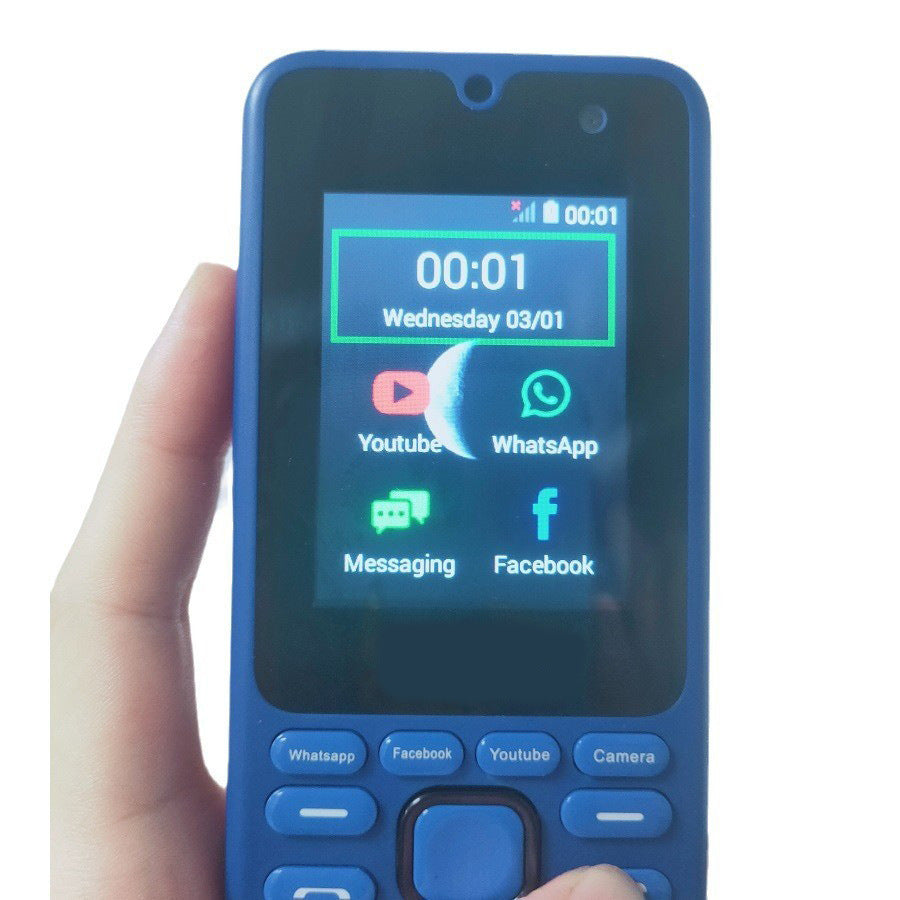 1+8GB 3G/4G Button Elderly Mobile Phone Function Machine Support whatsApp/FB/Youtube/Google - 图片 8