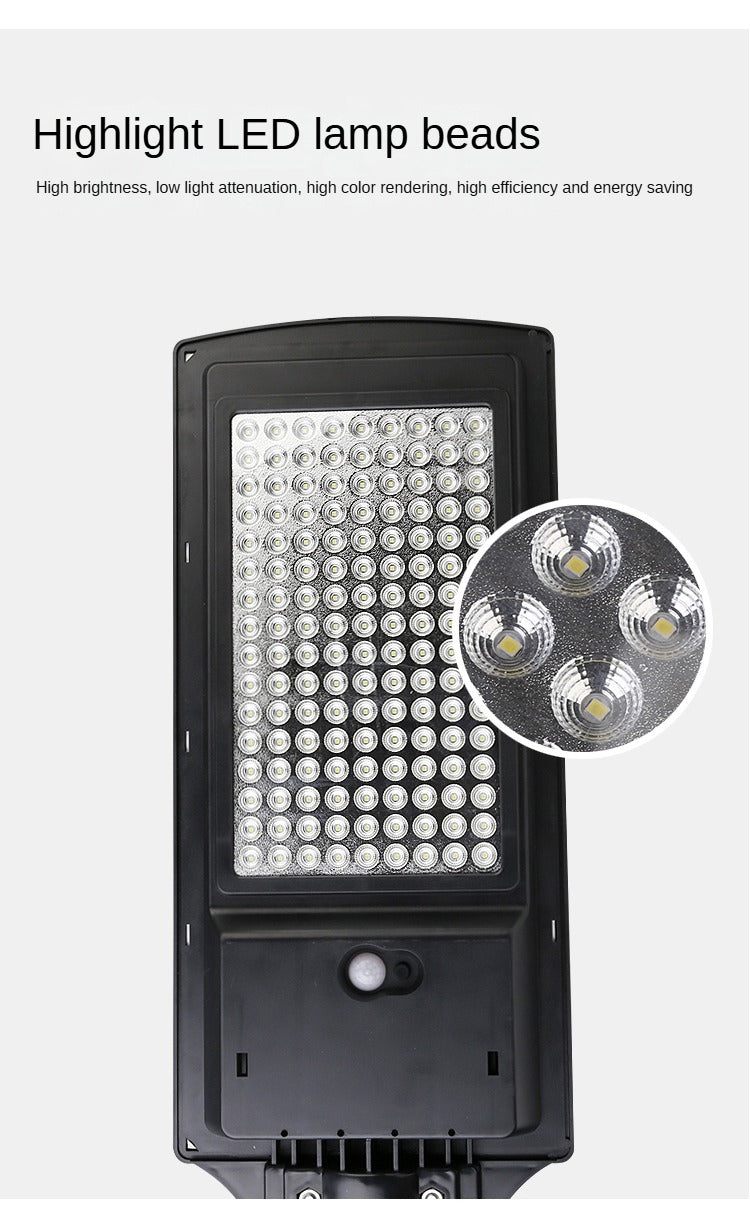 200W 400W Integrated Human Body Sensing Solar Wall Led Street Light - 图片 13