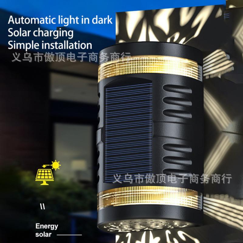 Solar Light Outdoor Human Body Induction Wall Light Waterproof Garden Courtyard Light Colorful Landscape Light LED Street Light - 图片 9