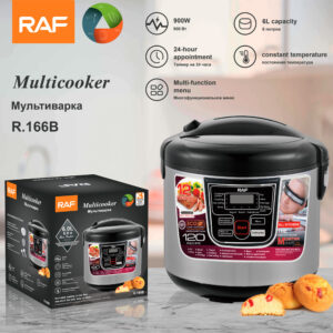 RAF European Standard Rice Cooker Smart6L Fully Automatic Health-Preserving Household Stainless Steel Rice Cooker Multi-Functional