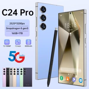 Exclusive Supply C24 Pro Smartphone7.3Extra Large Screen16+1T Android Phone Source Factory