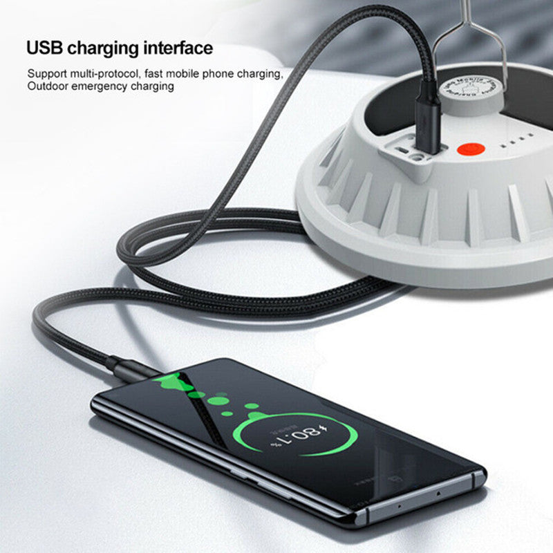 Outdoor LED Tent Light Camping Light with Remote Control Three-Leaf Bulb Emergency Light for Home Power Outage - 图片 23