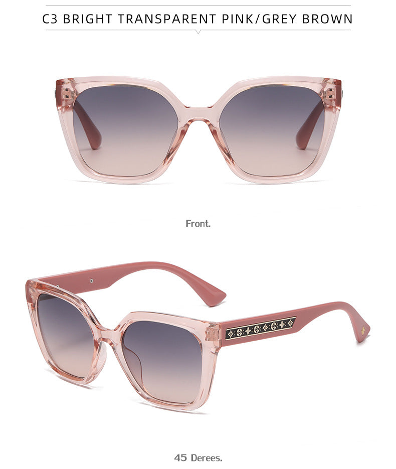 2025New European and American Fashion Large Frame Cat Eye Sunglasses for Women High-end Sunglasses Wholesale sunglasses - 图片 20
