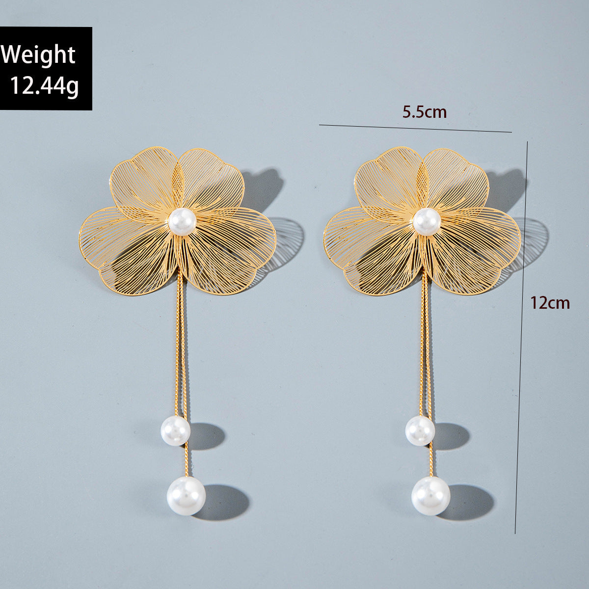 European and American Niche Ginkgo Leaf Tassel Necklace Design Sense Retro Pull-out Imitation Pearl Choker Jewelry choker - 图片 24