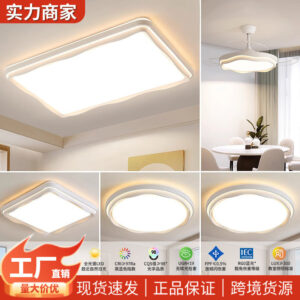 Living Room Main Light2025New Modern Simple Flower Cream Style Ceiling Light Zhongshan Lighting Full House Package