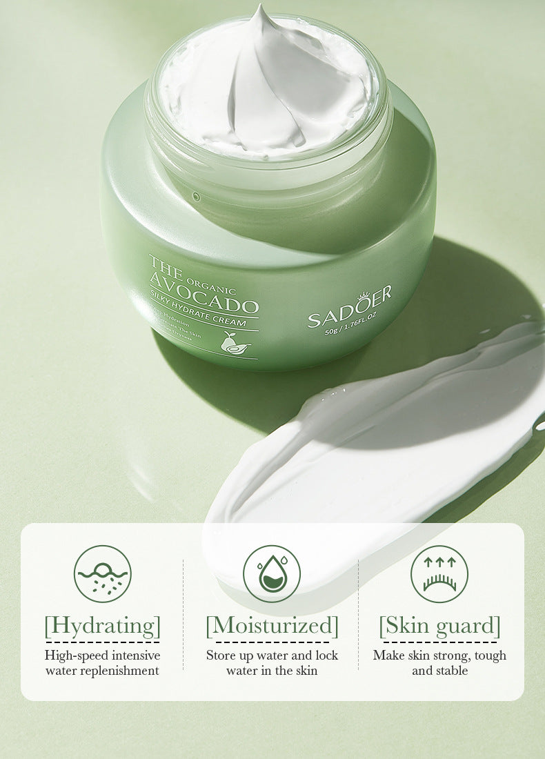 Avocado Face Cream SADOER Silky Hydrating Refreshing Non-Sticky Moisturizing Cream Cross-Border Wholesale - 图片 11