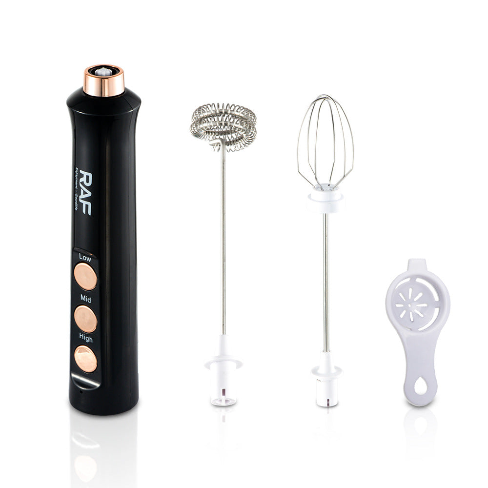 RAFCafe Milk Frother Egg Beater Household Electric Milk Frother Milk Stirrer 2-in-1 - 图片 5