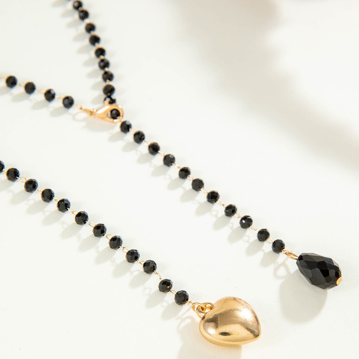 European and American Fashion Jewelry Beaded Tassel Double Layer Long Necklace Elegant Multi-layer Wear Y Type Necklace Ornament - 图片 14