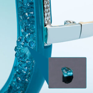 European and American Style Women's Sunglasses with Rhinestones, Irregular Polygonal Large Frame Sunglasses, Trendy High-End Glasses Wholesale