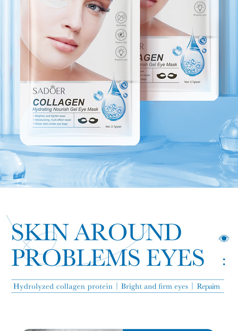 Collagen Butterfly Gel Eye Mask SADOER Improve Dark Circles and Eye Wrinkles Cross-Border Wholesale - 图片 9