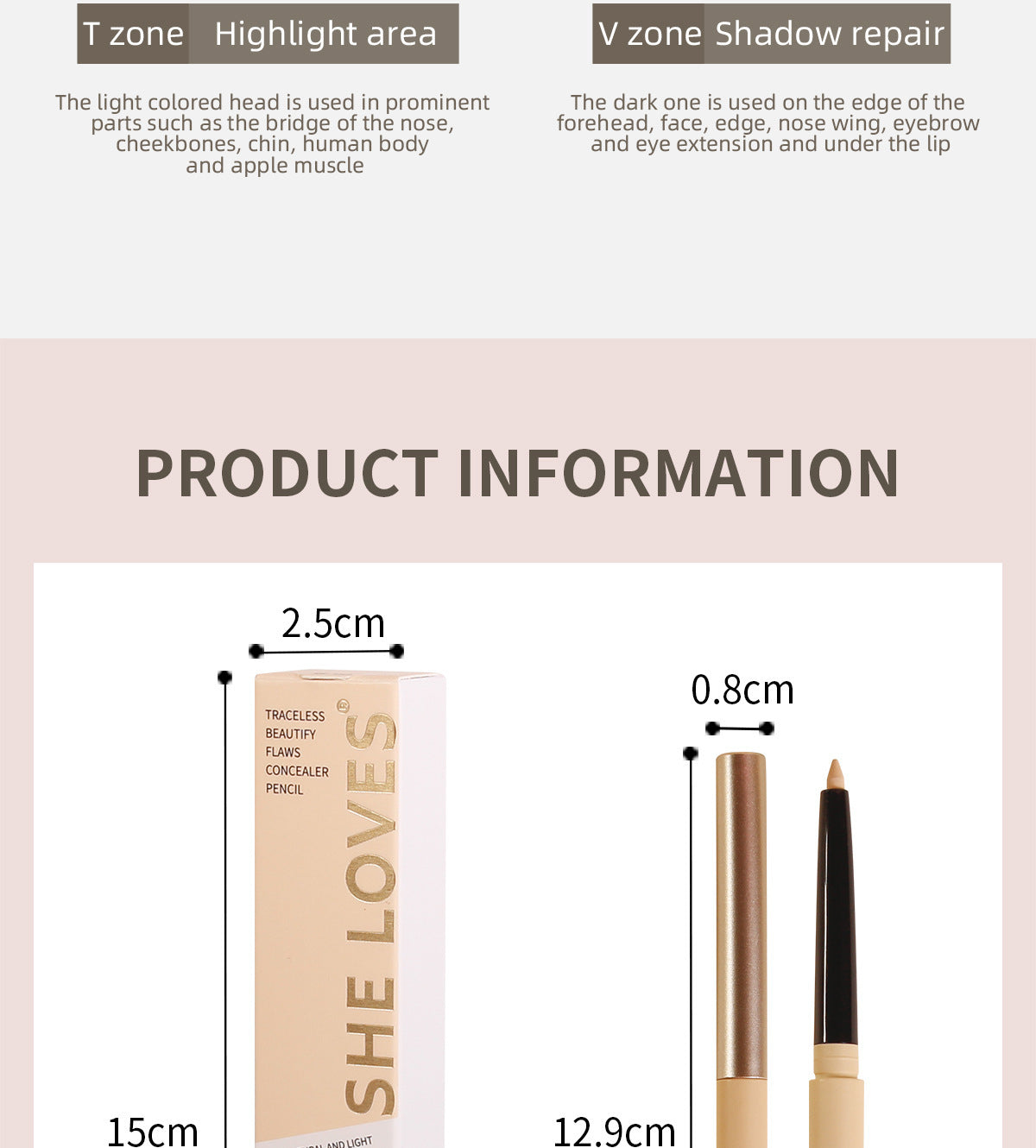 Fine Concealer Pen for Under-eye Dark Circles, Acne Marks, and Shadow Contouring Stick - 图片 39