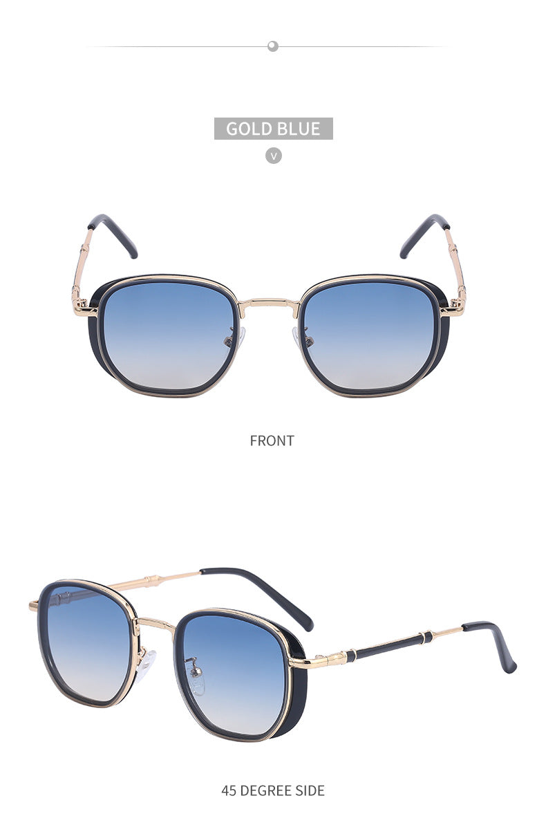 Vintage Steampunk Sunglasses for Men Small Square Frame Sunglasses Trendy Sunglasses Wholesale Driving Glasses shades - 图片 15