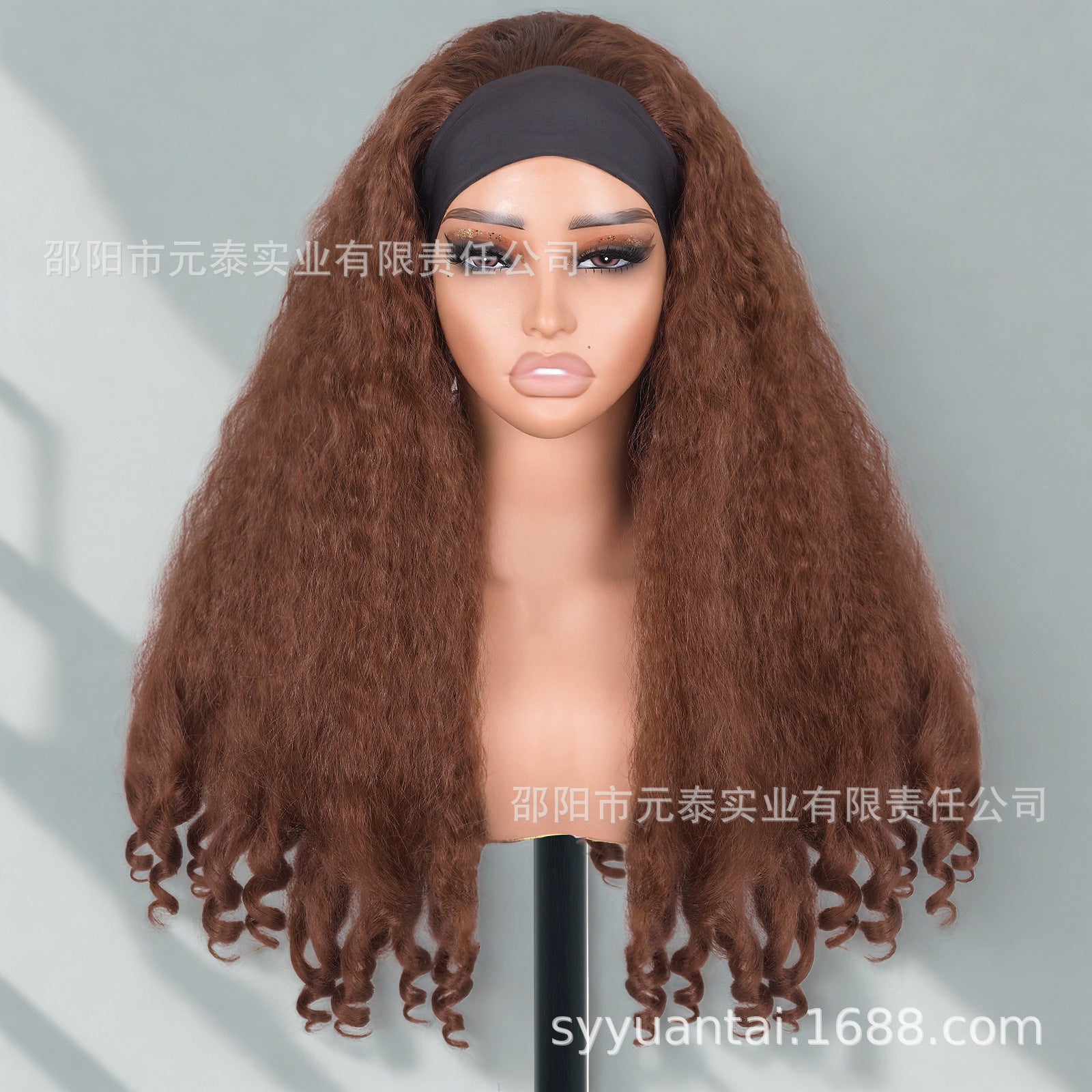 Africa Afro YAKI curly Ribbon Hair Band Curly Hair Chemical Fiber Wig headband wigs - 图片 20