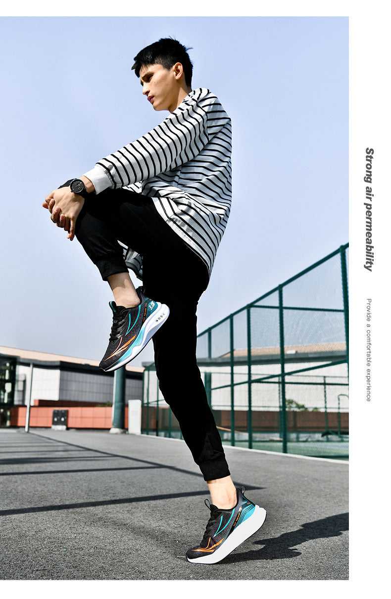 New Summer Lightweight Wear-resistant Men's Running Shoes Carbon Plate Non-slip Sports Shoes Casual Fashion Shoes - 图片 28