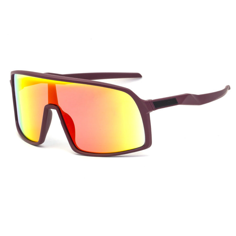 New Colorful Cycling Glasses for Men1998One-piece sunglasses European and American fashion outdoor sports sunglasses - 图片 5