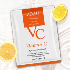 VC Facial Mask ZOZU Vitamin C Hydrating Moisturizing and Nourishing  foreign trade skincare products live wholesale