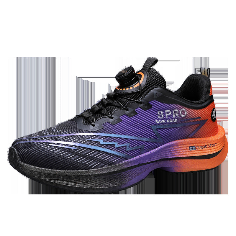 2025New8pro Full Palm Carbon Plate Racing Shock Absorption Running Shoes Men and Women Couples Rotating Buckle Youth Shoes Sports - 图片 9