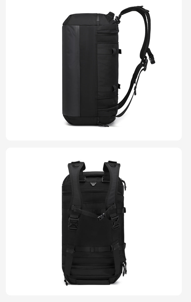New Men's Travel Bag Large Capacity Sports Fitness Bag Waterproof Handheld Multifunctional Short Trip Backpack Yoga Bag - 图片 24