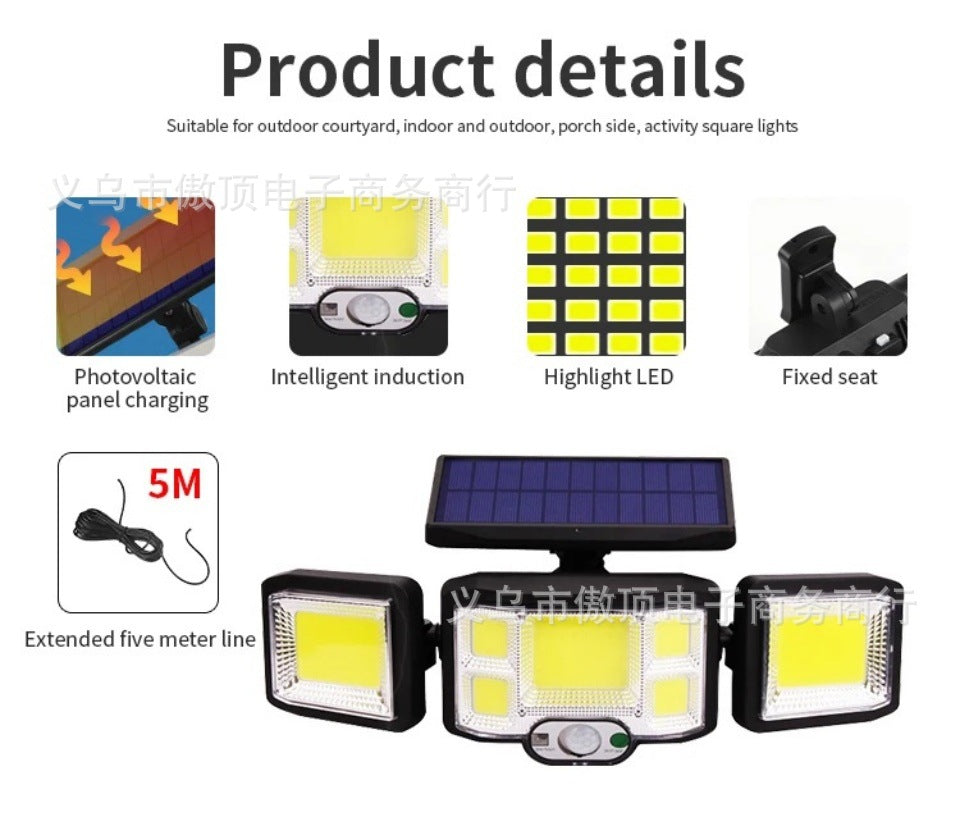 Solar Light Outdoor Waterproof Wall Light LED Split Sensor Light Motion Sensor Light Courtyard Light Garden Lamp - 图片 14