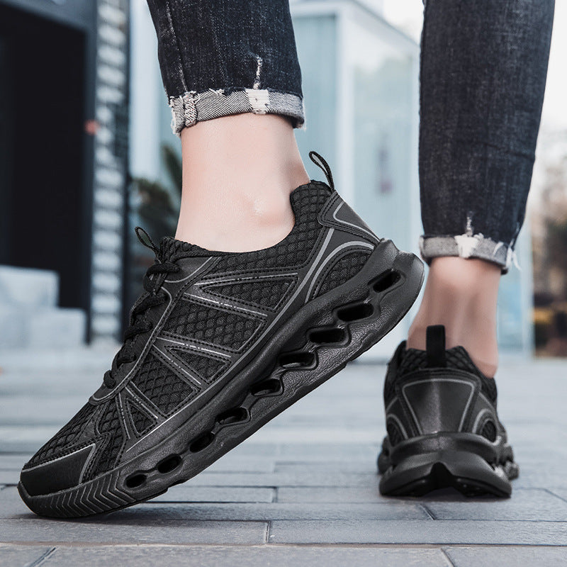 New Men's Running Shoes Large Size Mesh Breathable Casual EVA Lightweight cushioning rebound city commuter shoes - 图片 3