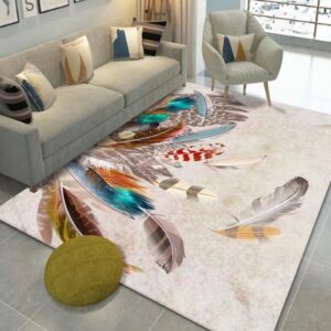 Light Luxury Style Crystal Velvet Carpet Wear-Resistant and Dirt-Resistant Living Room Sofa Coffee Table Carpet Home Cooling and Silent Bedroom Bedside Carpet