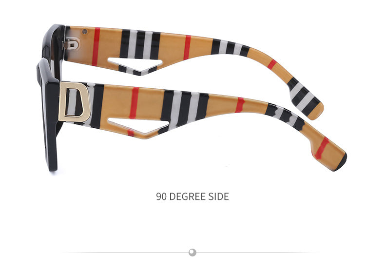 2025New Sunglasses for Women Trendy New European and American Fashion Chain Square Frame Sunglasses for Women Necklace Pendant sunglasses - 图片 31